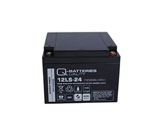 Q-Batteries 12LS-24 12V 24Ah Lead-Fleece Battery AGM VRLA with VDs