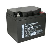 Q-Batteries 12LS-45 12V 45Ah lead fleece battery / AGM VRLA with VdS