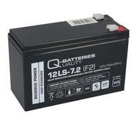Q-Batteries 12LS-7.2 F2 12 V 7.2 Ah Lead-Fleece Battery/AGM VRLA with VdS