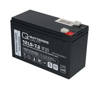 Q-Batteries 12LS-7.2 F2 12 V 7.2 Ah Lead-Fleece Battery/AGM VRLA with VdS