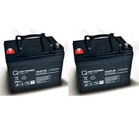 Q-Batteries Replacement Battery for E-Scooter Rapid 2 Pack of 2 12LCP-36 12V - 36Ah Cycle Type AGM VRLA
