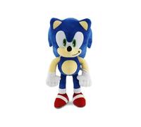 (Q Big Head Blue Sony Dragon 30cm) New super Sonic Mouse Super Sonic plush toy small pendant Sonic the Hedgehog cartoon plush doll