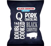 Q Black Country Pork Crackling 40g x 10 packets - These double cooked pork scratchings offer a more lighter softer bite but same great taste.