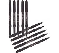 Q-Connect 0.4mm Fineliner Pen - Black, Pack of 10