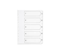 Q-Connect 1-5 Index Multi-punched Polypropylene White A4