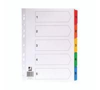 Q-Connect 1-5 Index Multi Tab WHT A4