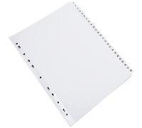 Q-Connect 1-50 Index Multi-Punched Reinforced Board Clear - KF97057