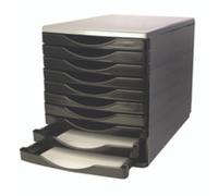 Q-Connect 10 Drawer Tower BLK GREY