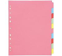 Q-CONNECT Subject Divider KF76982 A4 Extra Wide 10-Part