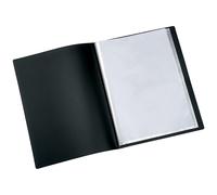 Q-Connect 100-Pocket Presentation Display Book - Black 1 Black