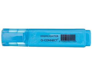 Q-Connect 10844 Highlighter Chisel Tip 2-5 mm Line Blue