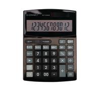 Q-Connect 12 Digit Business Table Top Calculator Large Black KF19066
