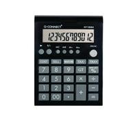 Q-Connect 12 Digit Business Table Top Calculator Medium Black KF19064