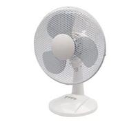 Q-Connect 12 Inch/305mm Desk Fan White KF00405