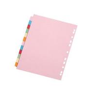 Q-Connect 12-Part Subject Divider Multi-Punched A4 Pk 20 - KF01515Q