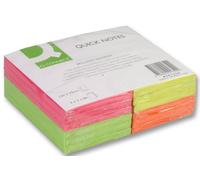 Q CONNECT - 125x75mm Neon Sticky Note Pads - 80 Sheets (Pack of 12)