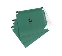 Q-Connect 15mm Lateral File Manilla 150 Sheet Green (25 Pack) KF01184
