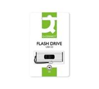 Memory Stick Q-CONNECT USB 3 0 16GB / Computer Accessories/Type-Capacity 16 GB/Kind-USB 3.0 / Material-Plastic/Colour-Silver/black/Size-16GB