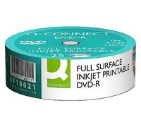 Q Connect 16 x 4.7 GB Inkjet Printable DVD-R Disc (Pack of 25)