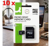 Q-Connect 16GB MicroSDHC Memory Card with Class 10 Micro SD Adapter KF16012 LOT