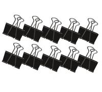 Q-Connect 16mm Foldback Clip - Black (Pack Of 10)