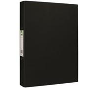 Q-Connect 2 Ring 25 mm Paper Over Board Black A4 Binder (Pack of 10)