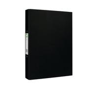 Q-CONNECT Binder 2-Ring 25 mm Paper Over Board A4 Black - Pack of 10