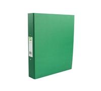 Q-Connect 2 Ring 25mm Paper Over Board Green A4 Binder Pk 10 - KF20037