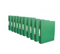 Q-Connect 2 Ring 25mm Paper Over Board Green A4 Binder Pk 10 - KF20037