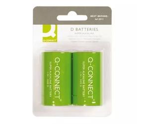Q-CONNECT 2 x D Single-use battery Alkaline