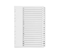 Q-Connect 20-Part A-Z Index Multi-Punched Reinforced Board - KF01532