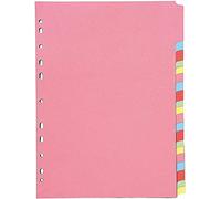 Q-Connect 20-Part Subject Divider Multi-punched A4