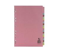 Q-Connect 20-Part Subject Divider Multi-punched A4 - KF01517