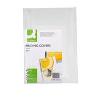 Q-CONNECT Binding Comb Covers 250gsm A4 - Pack of 100 - White
