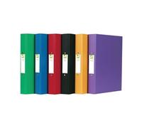 Q-Connect A4 2 Ring Binder Polypropylene - Assorted, Pack of 10