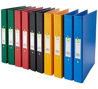 Q-Connect 25mm 2 Ring Binder Polypropylene A4 Assorted (Pack of 10)