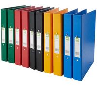 Q-Connect 25mm 2 Ring Binder Polypropylene A4 Assorted (Pack Of 10)