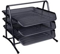 Q-Connect 3 Tier Letter Tray Black