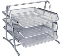 Q-Connect 3-Tier Letter Tray - Silver