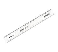 Q-Connect 300mm Clear Ruler Ref KF01107
