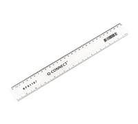 Q-Connect 300mm Clear Ruler Ref KF01107