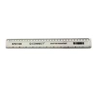 Q-Connect Q Connect 30CM Ruler Shatterproof White