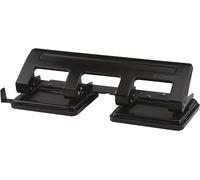 A4 Metal Hole Paper Punch Perforator 16 Sheet Capacity Black +Confetti Tray 24H