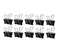 Q-Connect 42mm Foldback Clip, Black (Pack Of 10)