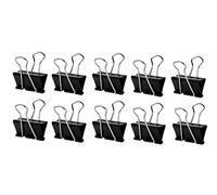 Q-Connect 42mm Foldback Clip, Black (Pack of 10)