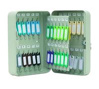 Q-CONNECT Key Cabinet 48-Key Pearl Grey