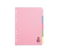 Q-Connect 5-Part Subject Divider Multi-Punched A4 (Pack of 50) - KF26081Q