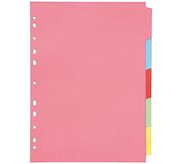 Q-Connect 5-Part Subject Divider Multi-Punched A4 (Pack of 50) - KF26081Q