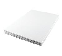 Q-Connect 5mm Quadrille Board Back Memo Pad 160 Pages A4 (10 Pack) KF32008