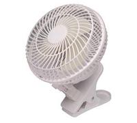 Q-Connect 6 Inch/152mm Clip On Portable Fan White KF00401